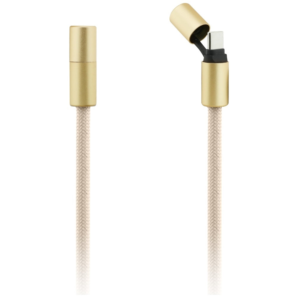 Guess CBDY 4G Charm USB-C/USB-C 150cm beige
