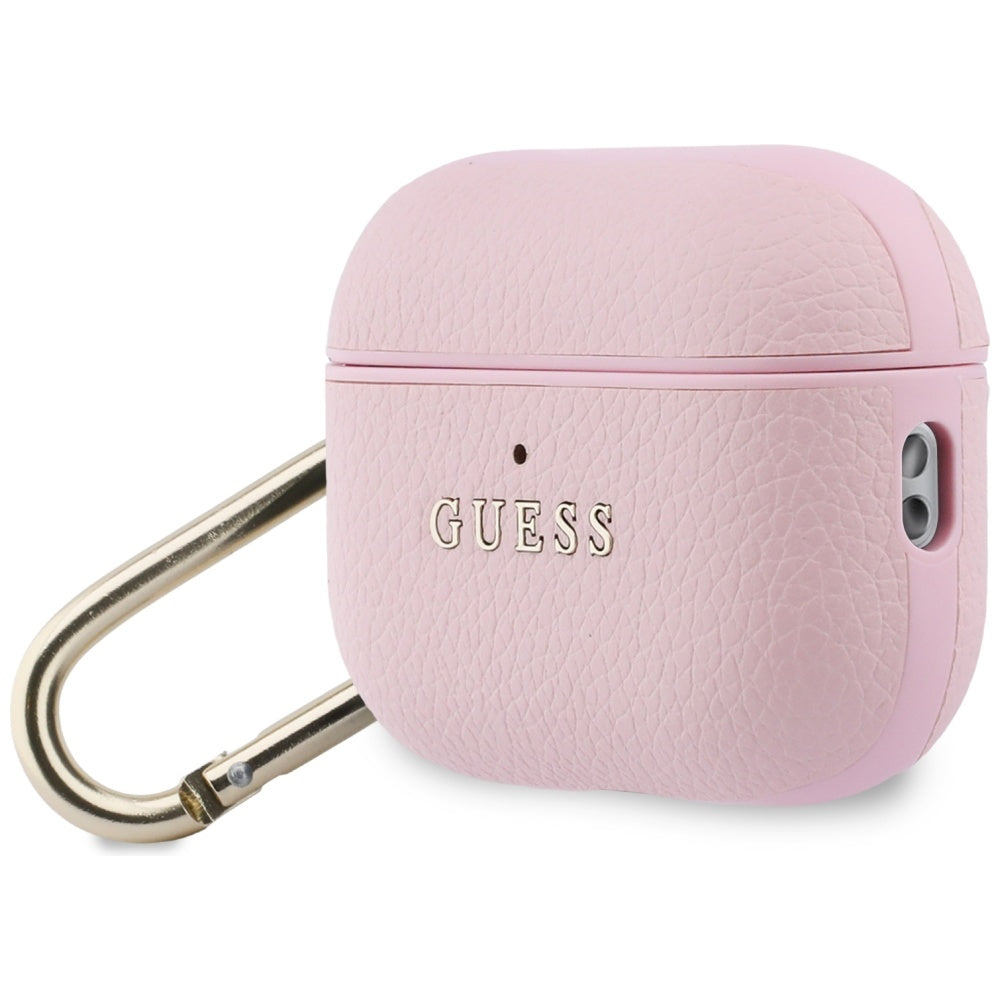 Guess Grained Classic Logo Hook for AirPods Pro 3 pink