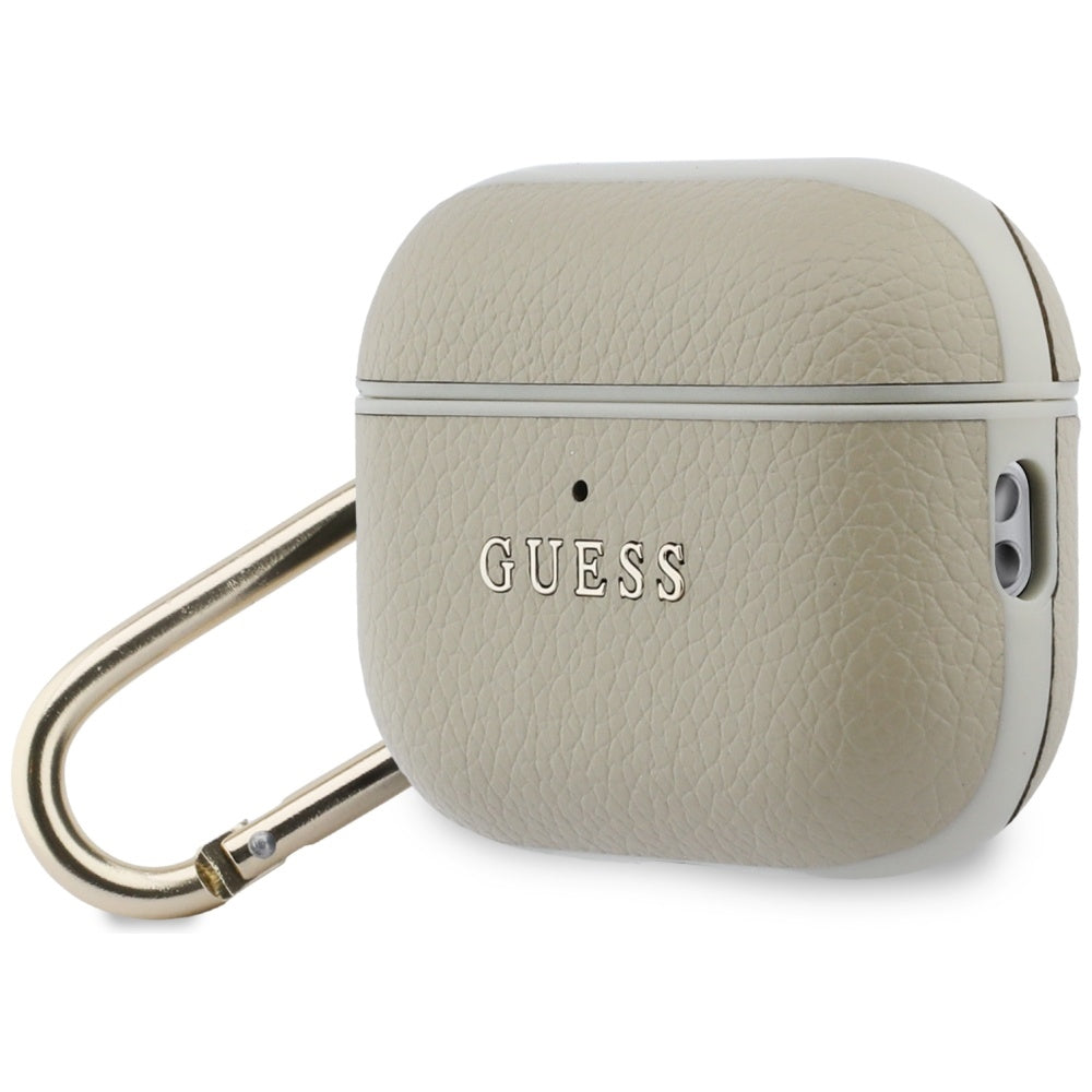 Guess Grained Classic Logo Hook for AirPods Pro 3 Gold