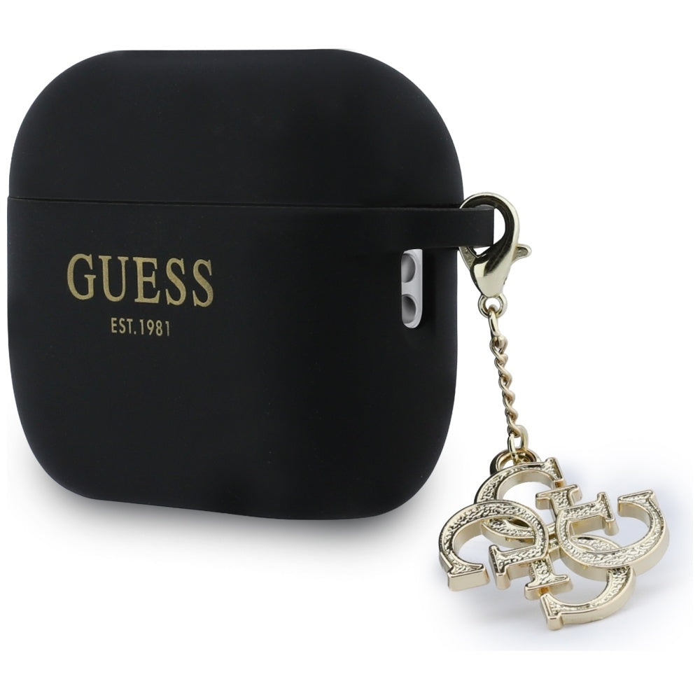 Guess Silicone 4G Charm for AirPods Pro 3 black