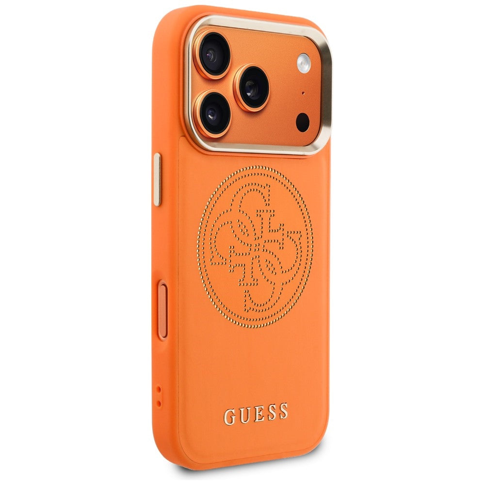 Guess GUHMP17X5PG4SRGO Perforated 4G MagSafe for iPhone 17 Pro Max Orange