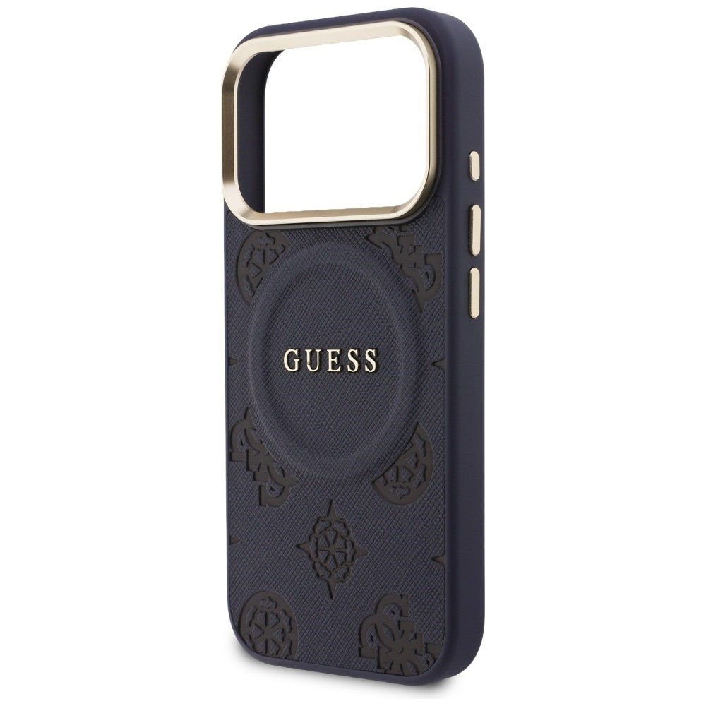Guess GUHMP17LPSAMSECB Peony Hot Stamp MagSafe for iPhone 17 Pro Blue