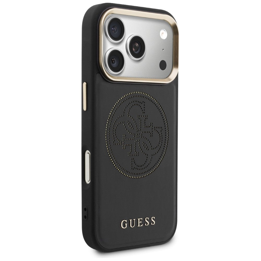 Guess GUHMP17X5PG4SRGK Perforated 4G MagSafe for iPhone 17 Pro Max Black