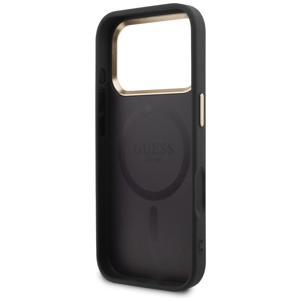 Guess GUHMP17X5PG4SRGK Perforated 4G MagSafe for iPhone 17 Pro Max Black
