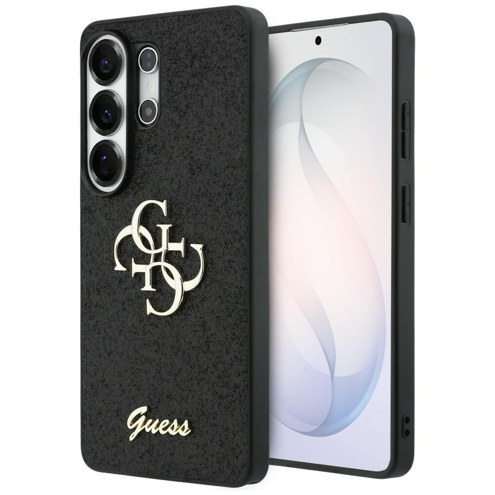 Guess GUHCS26LHG4SGK Fixed Glitter Big 4G Metal Logo Case for Samsung Galaxy S26 Ultra black