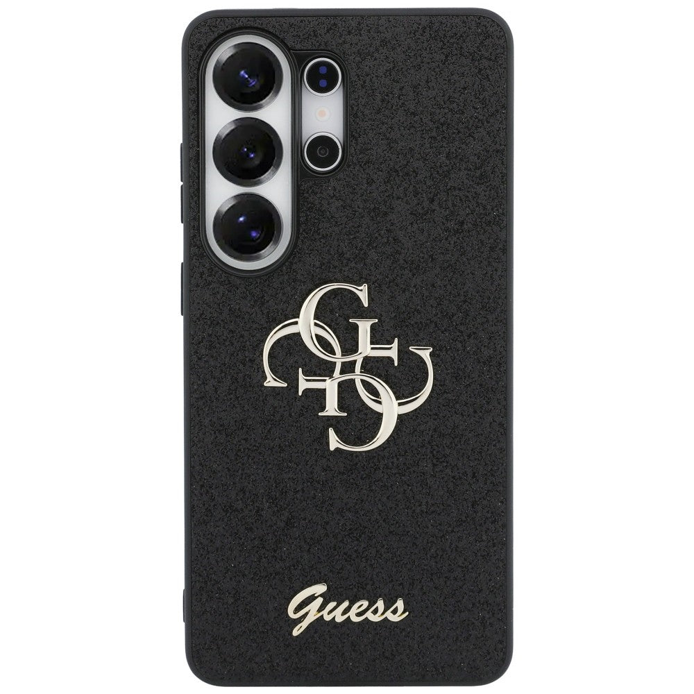 Guess GUHCS26LHG4SGK Fixed Glitter Big 4G Metal Logo Case for Samsung Galaxy S26 Ultra black
