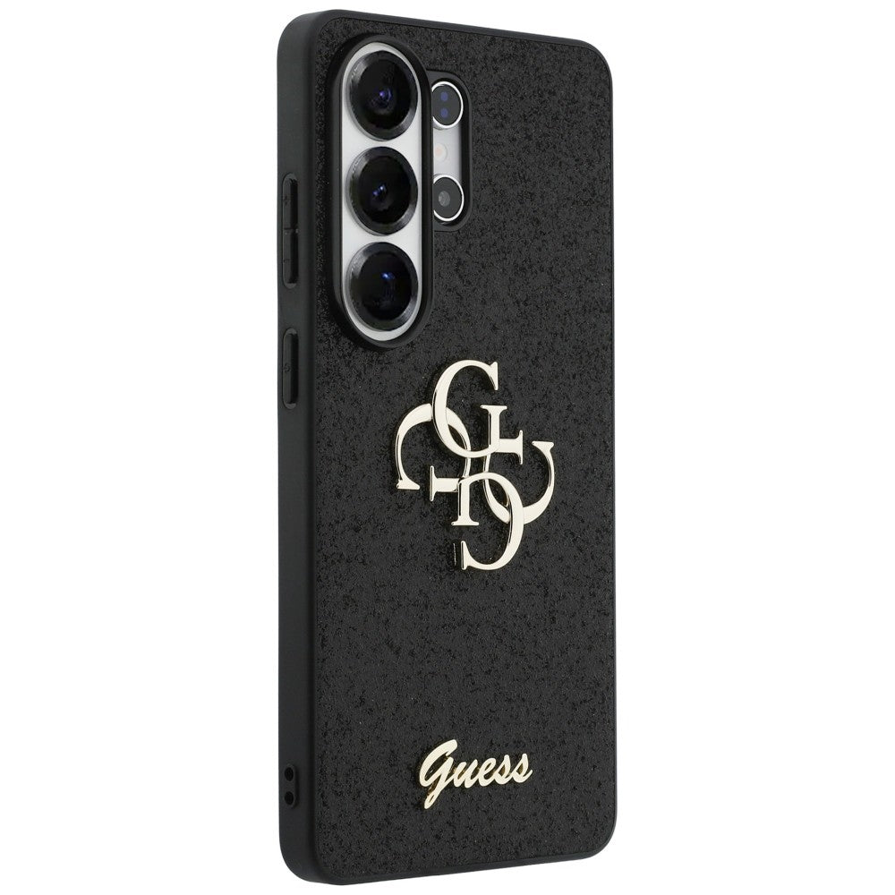 Guess GUHCS26LHG4SGK Fixed Glitter Big 4G Metal Logo Case for Samsung Galaxy S26 Ultra black