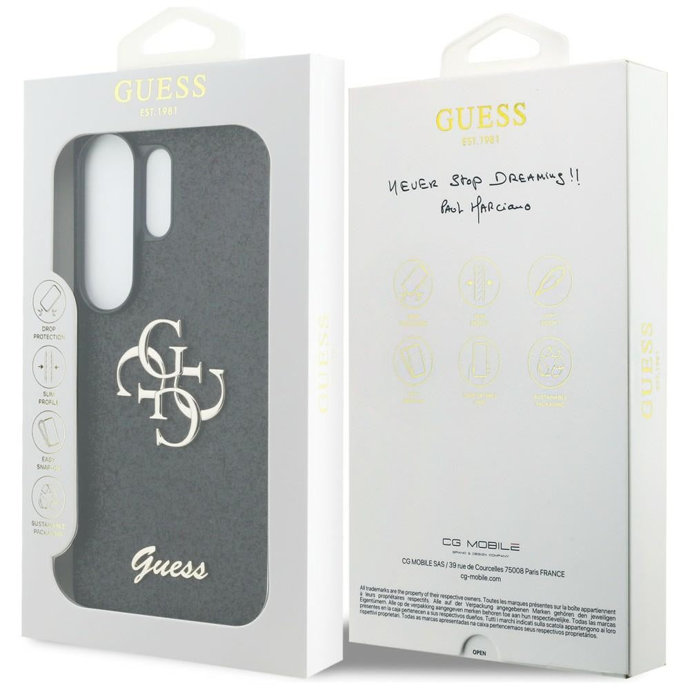 Guess GUHCS26LHG4SGK Fixed Glitter Big 4G Metal Logo Case for Samsung Galaxy S26 Ultra black
