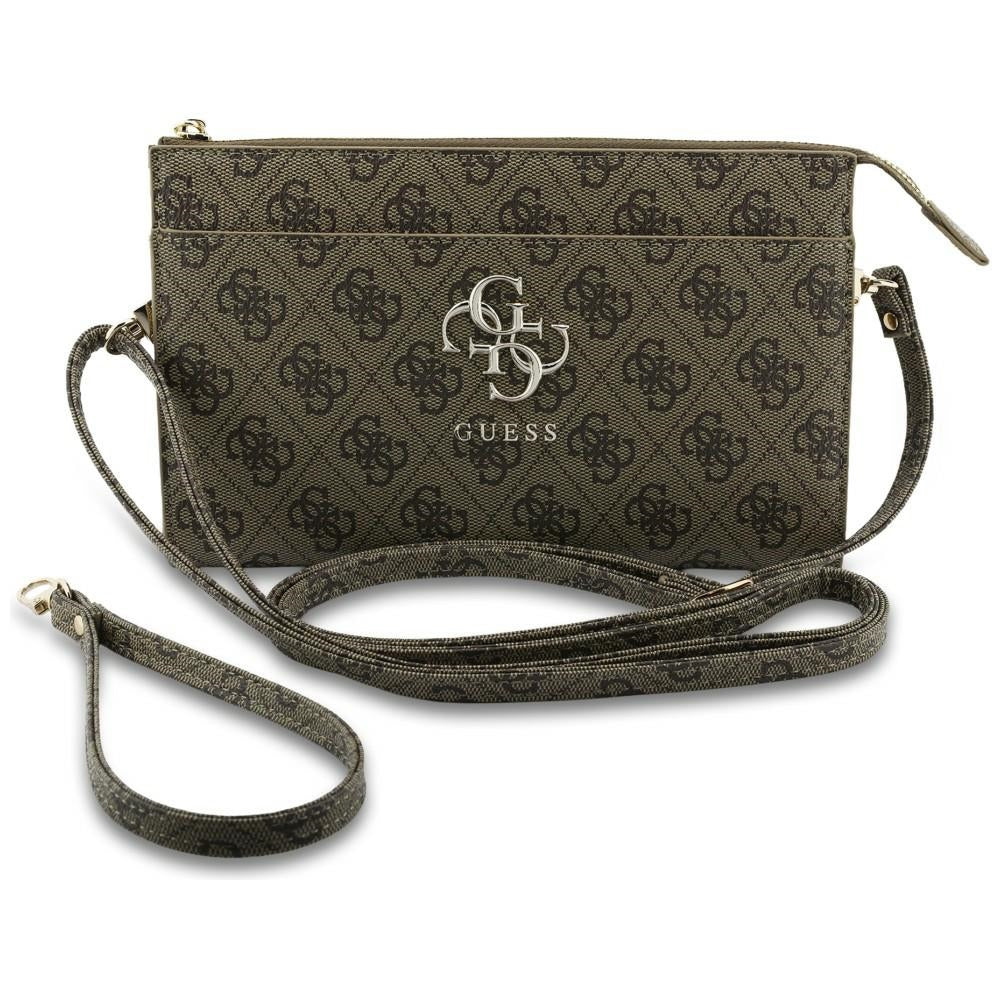 Guess 4G Big Logo Handbag Clutch brown