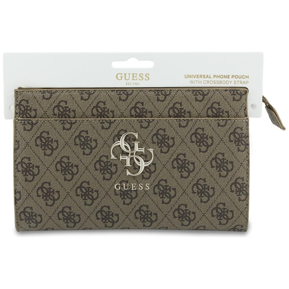 Guess 4G Big Logo Handbag Clutch brown