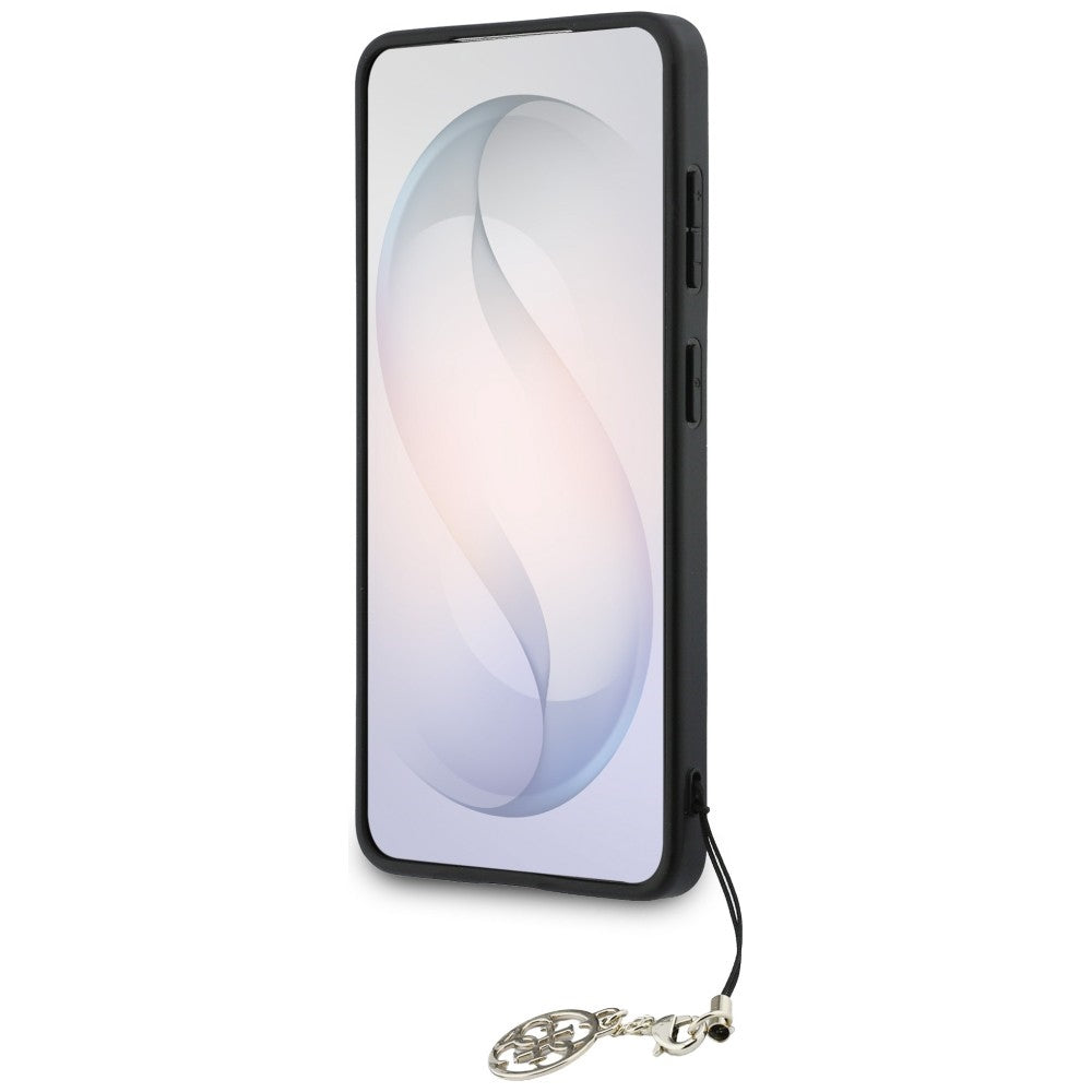 Guess GUHMS26SGF4GGR 4G Classic Logo Charm MagSafe for Samsung Galaxy S26 Black