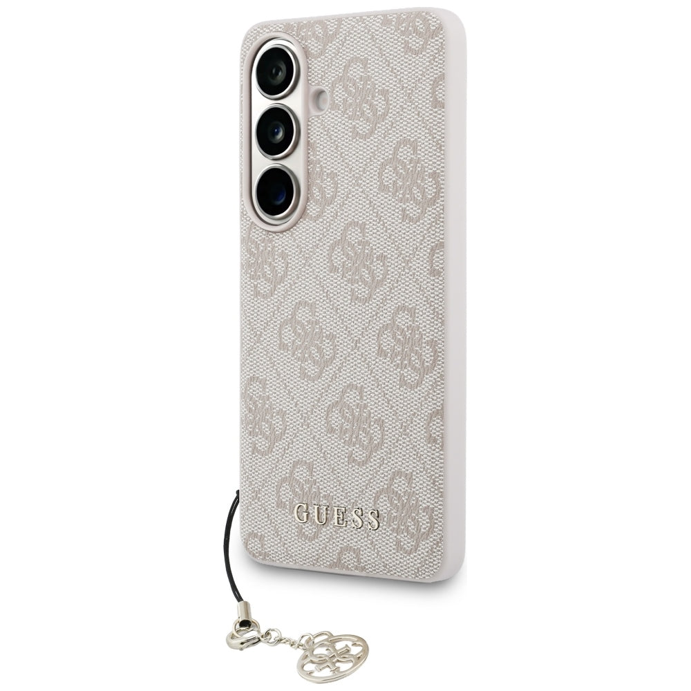 Guess GUHMS26SGF4GPI 4G Classic Logo Charm MagSafe for Samsung Galaxy S26 Pink
