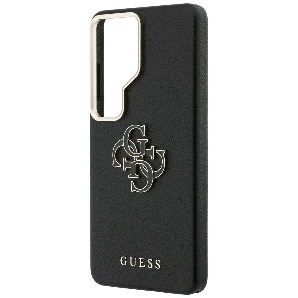 Guess GUHCS26L5PS4RGGK Grained Big 4G Metal Logo Case for Samsung Galaxy S26 Ultra black