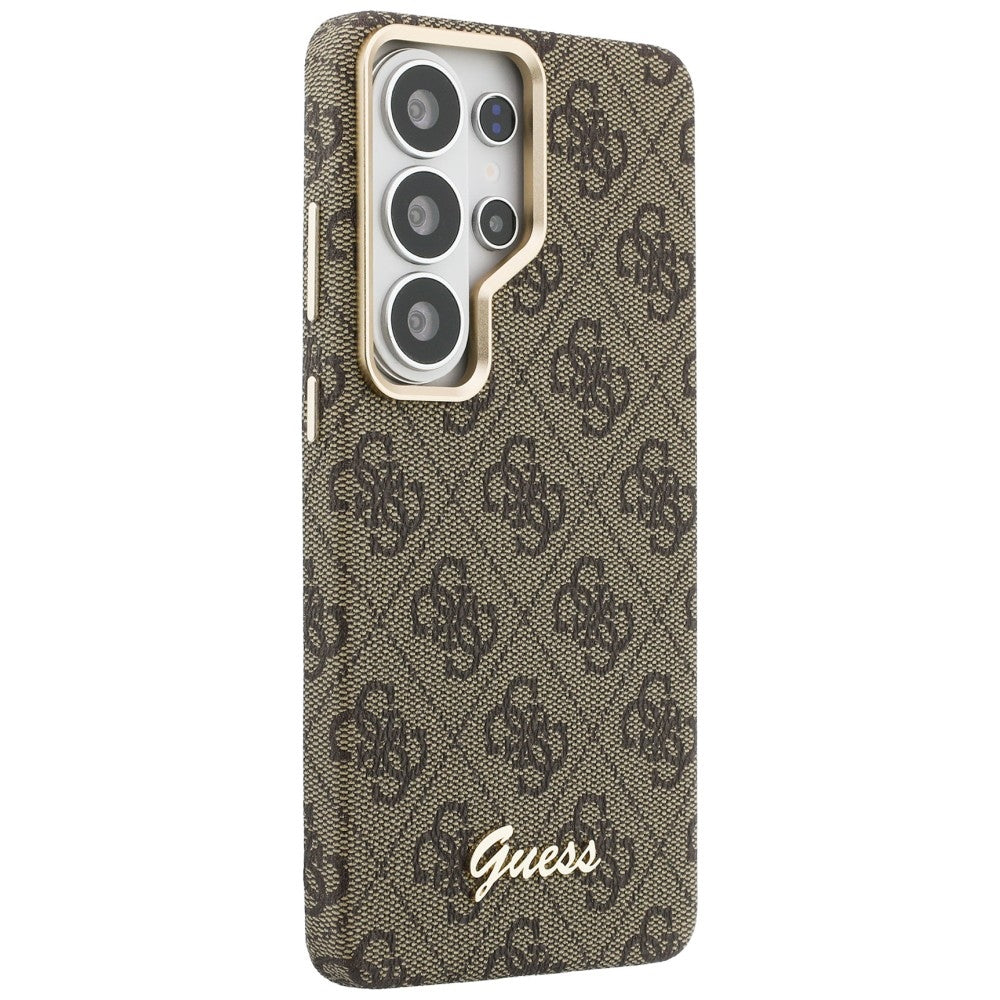 Guess GUHMS26L5P4FWMSW 4G Script MagSafe for Samsung Galaxy S26 Ultra brown