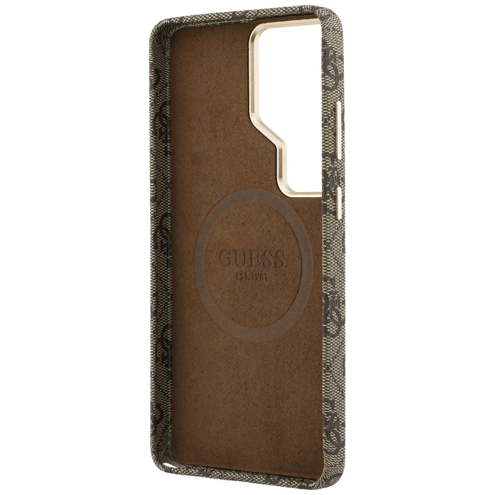 Guess GUHMS26L5P4FWMSW 4G Script MagSafe for Samsung Galaxy S26 Ultra brown