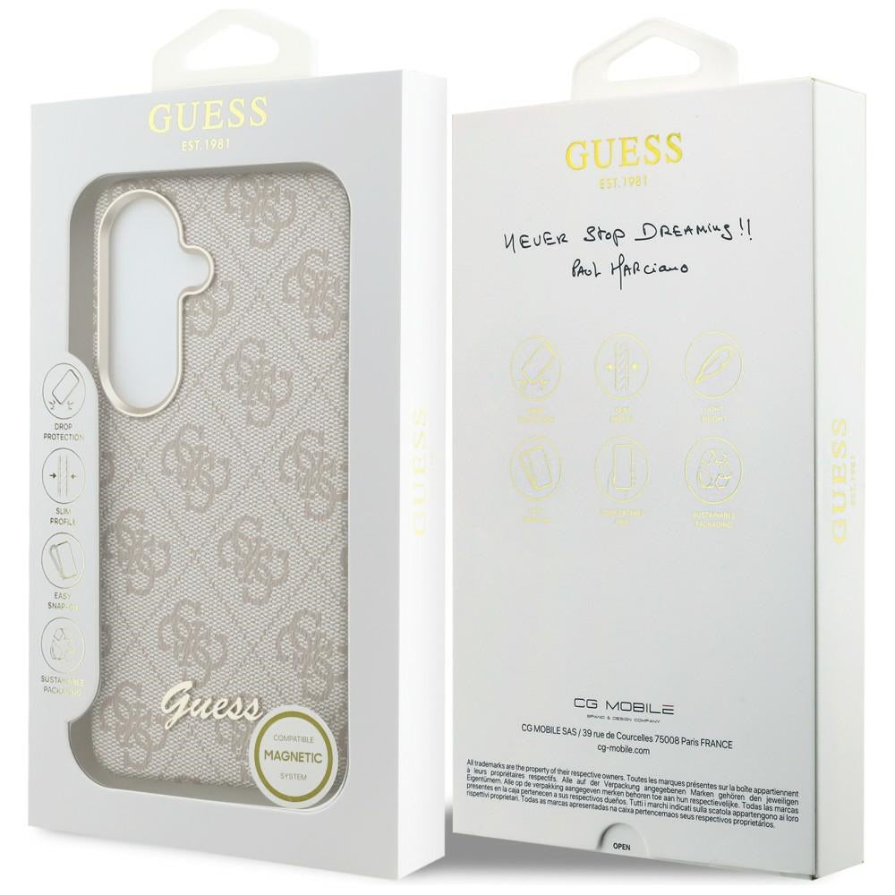 Guess GUHMS26S5P4FWMSP 4G Script MagSafe for Samsung Galaxy S26 Pink