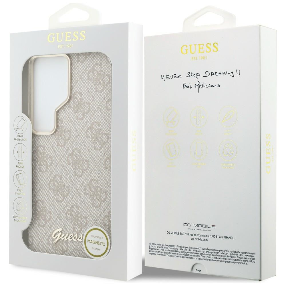 Guess GUHMS26L5P4FWMSP 4G Script MagSafe for Samsung Galaxy S26 Ultra Pink