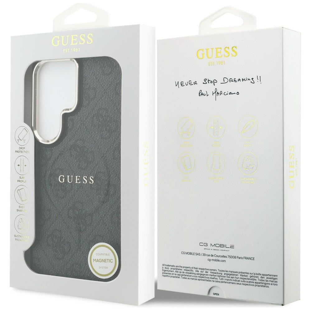 Guess GUHMS26LP4MSEGCK 4G Embossed Ring MagSafe for Samsung Galaxy S26 Ultra black