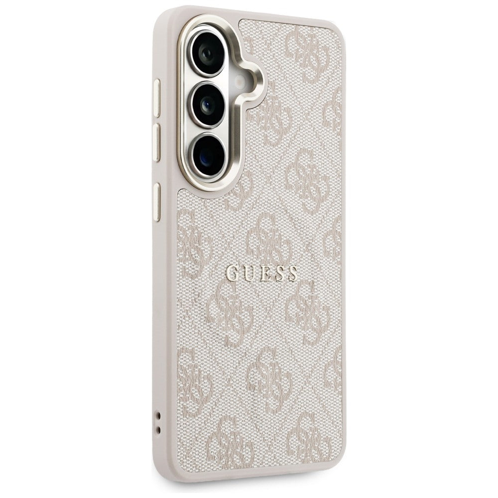 Guess GUHMS26MP4MSEGCP 4G Embossed Ring MagSafe for Samsung Galaxy S26 Plus Pink