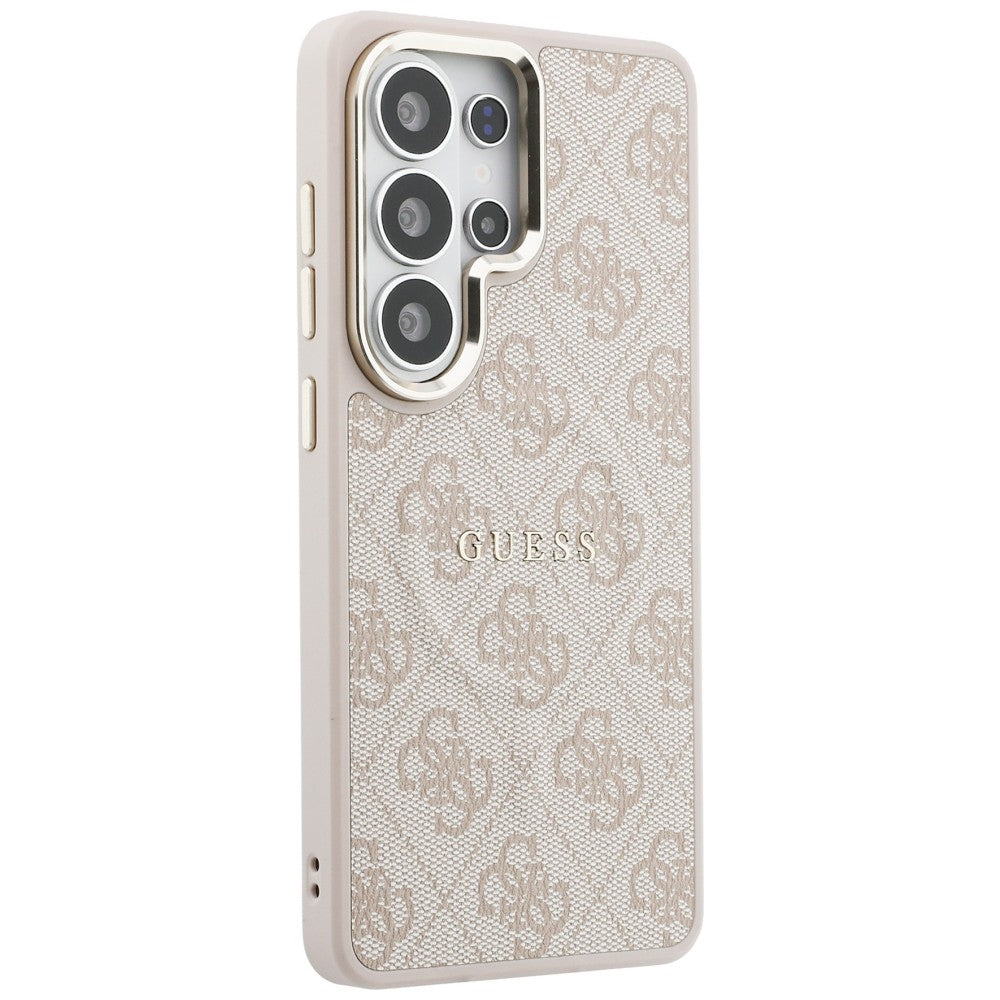 Guess GUHMS26LP4MSEGCP 4G Embossed Ring MagSafe for Samsung Galaxy S26 Ultra Pink