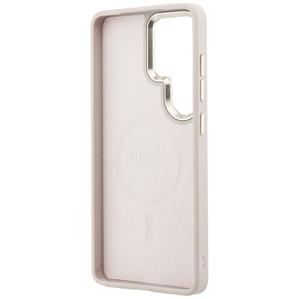Guess GUHMS26LP4MSEGCP 4G Embossed Ring MagSafe for Samsung Galaxy S26 Ultra Pink