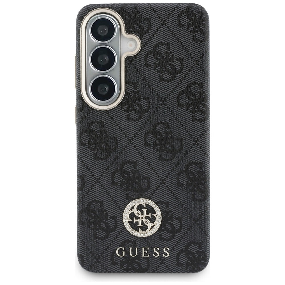 Guess GUHMS26SP4GRMDEK 4G Rhinestone Round Logo MagSafe for Samsung Galaxy S26 black