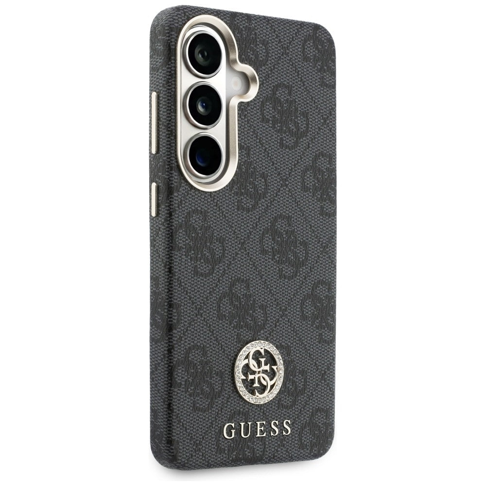 Guess GUHMS26SP4GRMDEK 4G Rhinestone Round Logo MagSafe for Samsung Galaxy S26 black