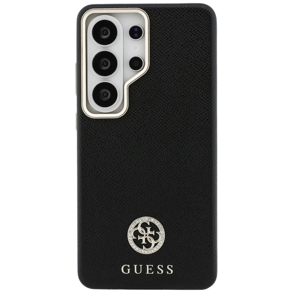Guess GUHMS26LPGCRMDEK Case Rhinestone Round Logo MagSafe for Samsung Galaxy S26 Ultra Black