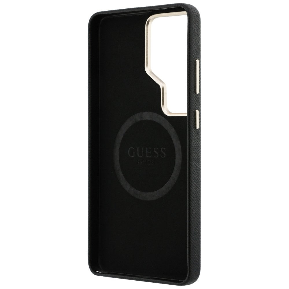 Guess GUHMS26LPGCRMDEK Case Rhinestone Round Logo MagSafe for Samsung Galaxy S26 Ultra Black