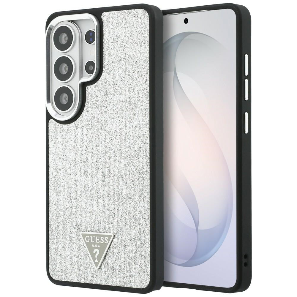 Guess GUHMS26LPFGTSCMS Fixed Glitter Triangle MagSafe for Samsung Galaxy S26 Ultra silver