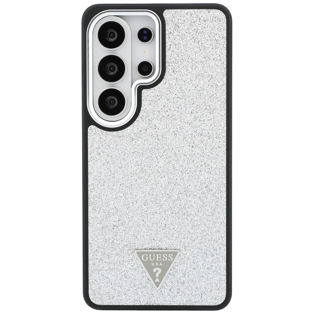 Guess GUHMS26LPFGTSCMS Fixed Glitter Triangle MagSafe for Samsung Galaxy S26 Ultra silver