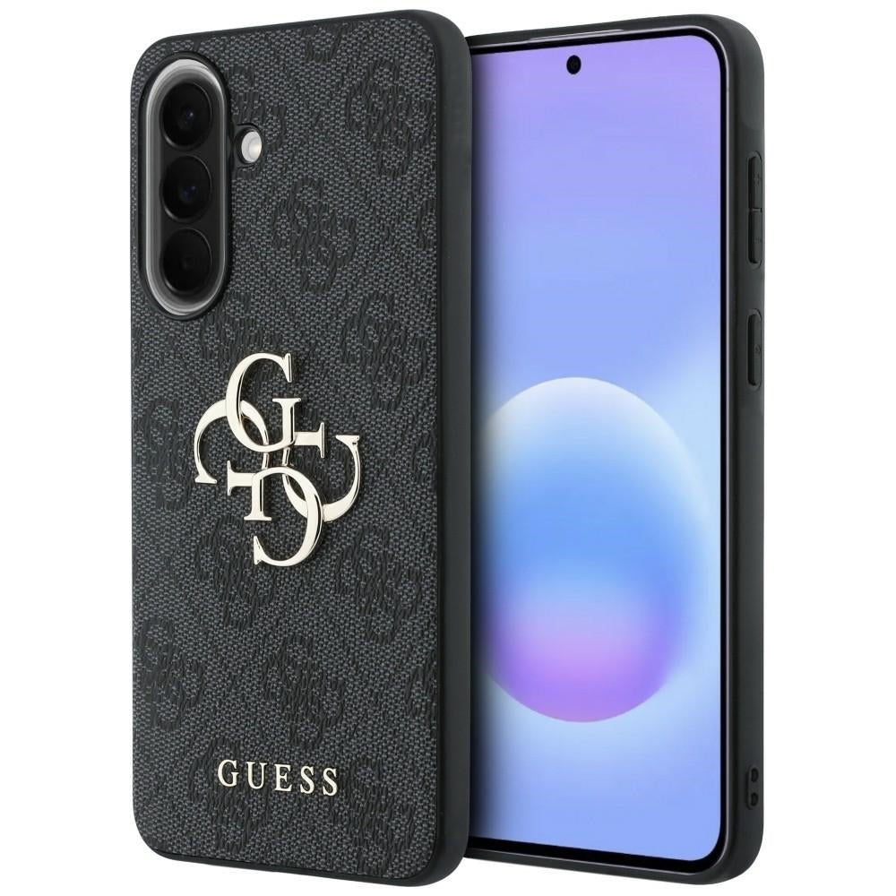 Guess GUHCSA574GMGGR Leather 4G Metal Logo for Samsung Galaxy A57 5G black