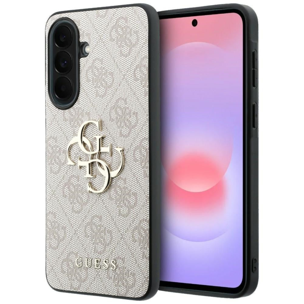 Guess GUHCSA574GMGPI Leather 4G Metal Logo for Samsung Galaxy A57 5G Pink