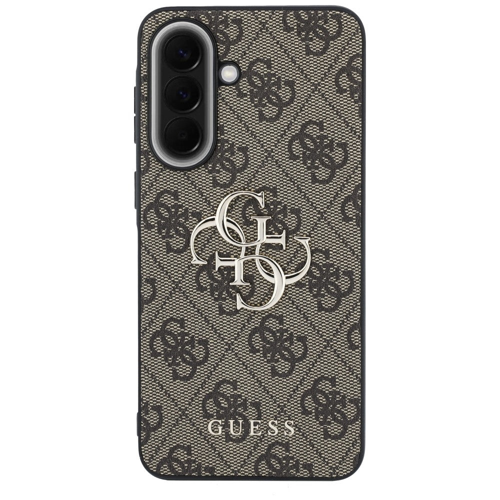 Guess GUHCSA574GMGBR Leather 4G Metal Logo for Samsung Galaxy A57 5G brown