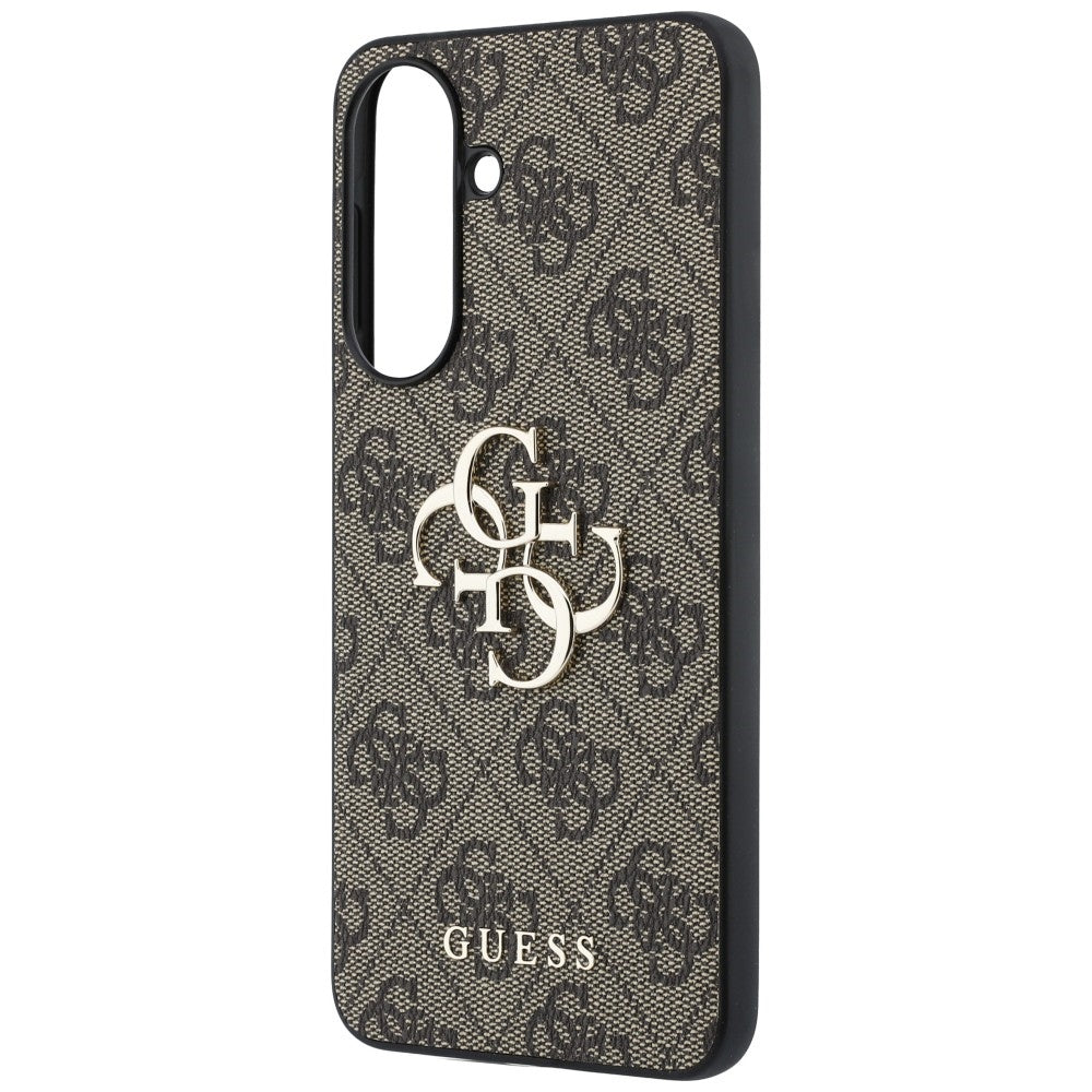 Guess GUHCSA574GMGBR Leather 4G Metal Logo for Samsung Galaxy A57 5G brown