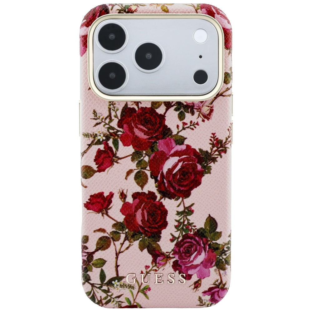 Guess GUHMP18X6PWGTBEP Blossom Roses Print MagSafe for iPhone 18 Pro Max / 17 Pro Max Pink