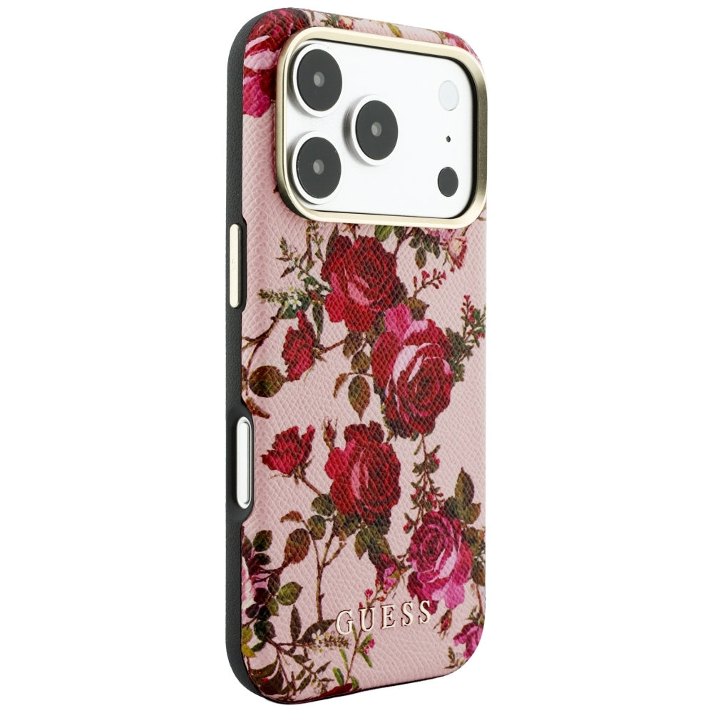 Guess GUHMP18X6PWGTBEP Blossom Roses Print MagSafe for iPhone 18 Pro Max / 17 Pro Max Pink