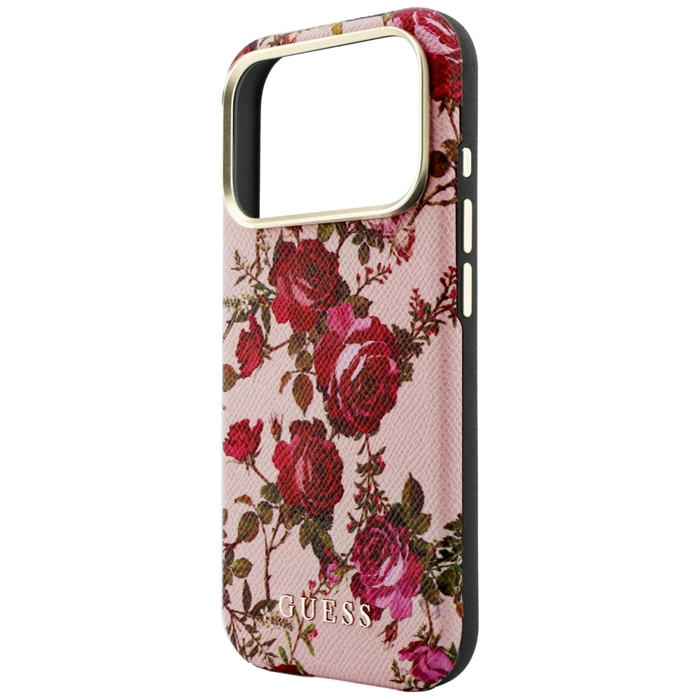 Guess GUHMP18X6PWGTBEP Blossom Roses Print MagSafe for iPhone 18 Pro Max / 17 Pro Max Pink