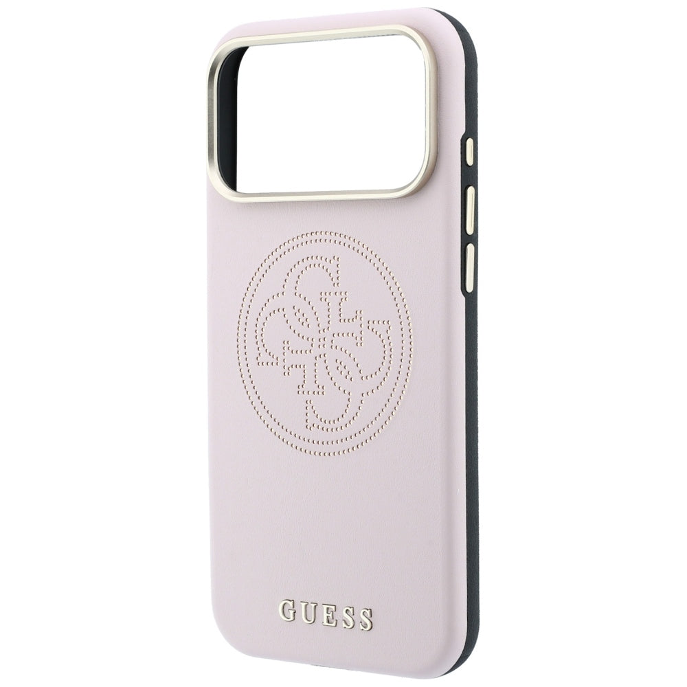 Guess GUHMP18L6PS4SRGP Perforated 4G Gold Logo Magsafe for iPhone 18 Pro / 17 Pro Pink
