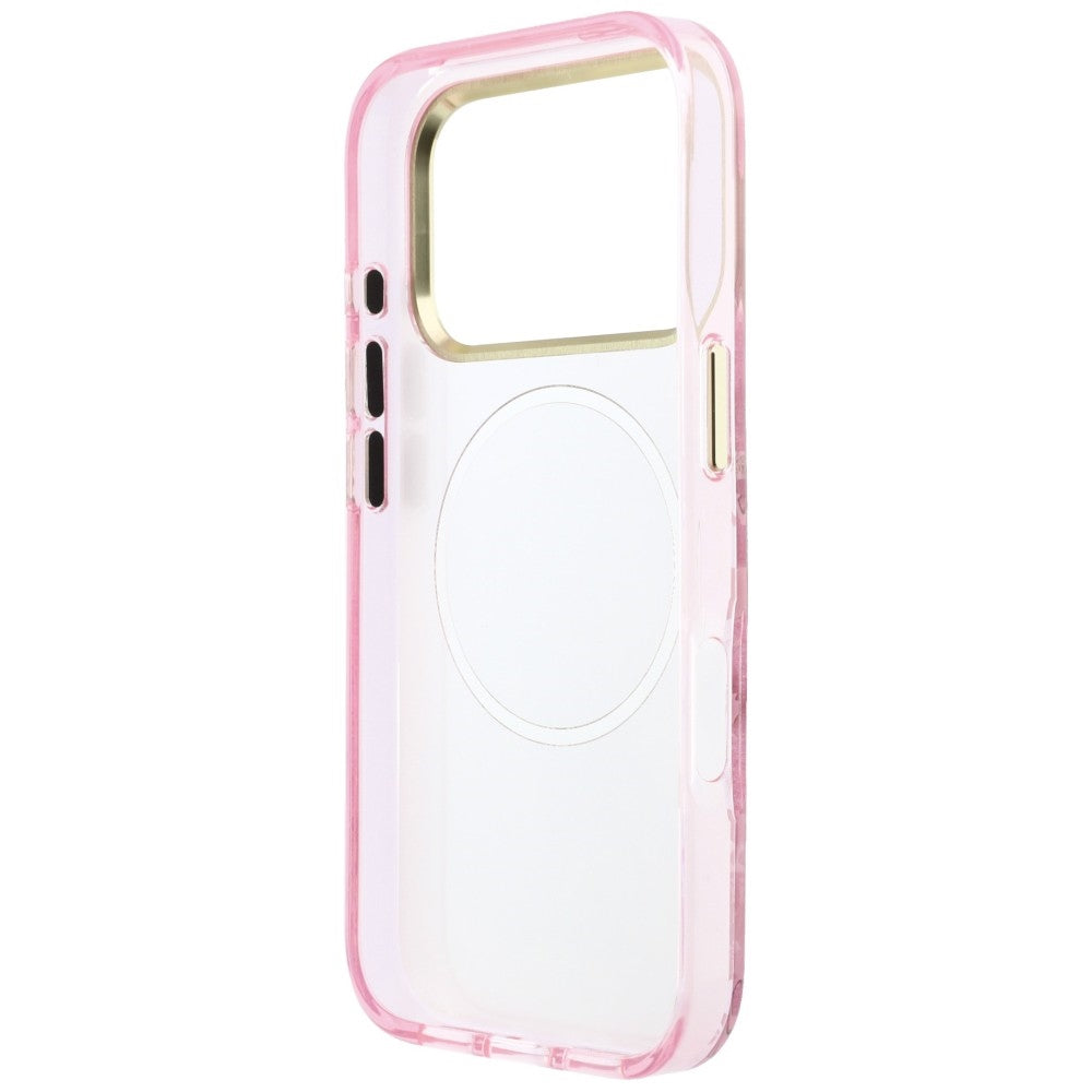 Guess GUHMP18X6HTBGSLP IML Glitter Blossom Roses MagSafe for iPhone 18 Pro Max / 17 Pro Max Pink