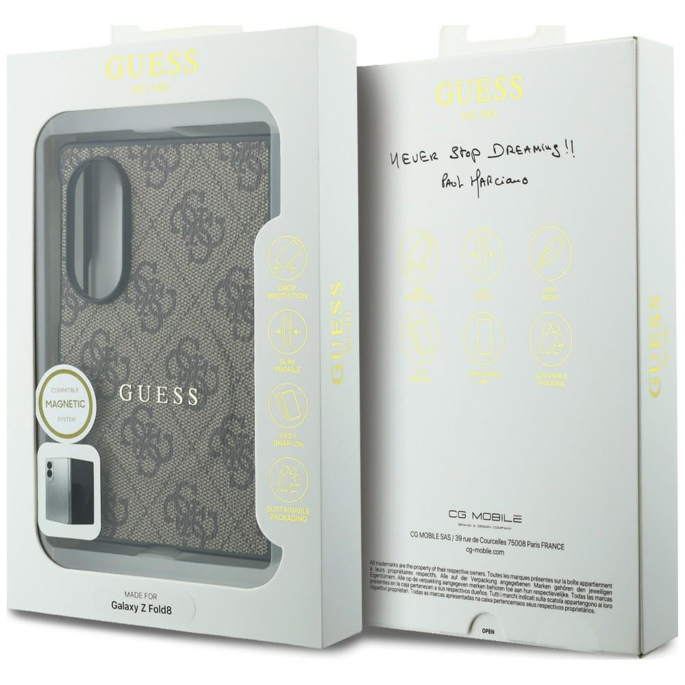 Guess 4G Classic MagSafe Case for Samsung Galaxy Z Fold8 brown