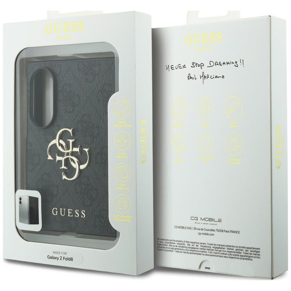 Guess Big 4G Logo Case for Samsung Galaxy Z Fold8 black