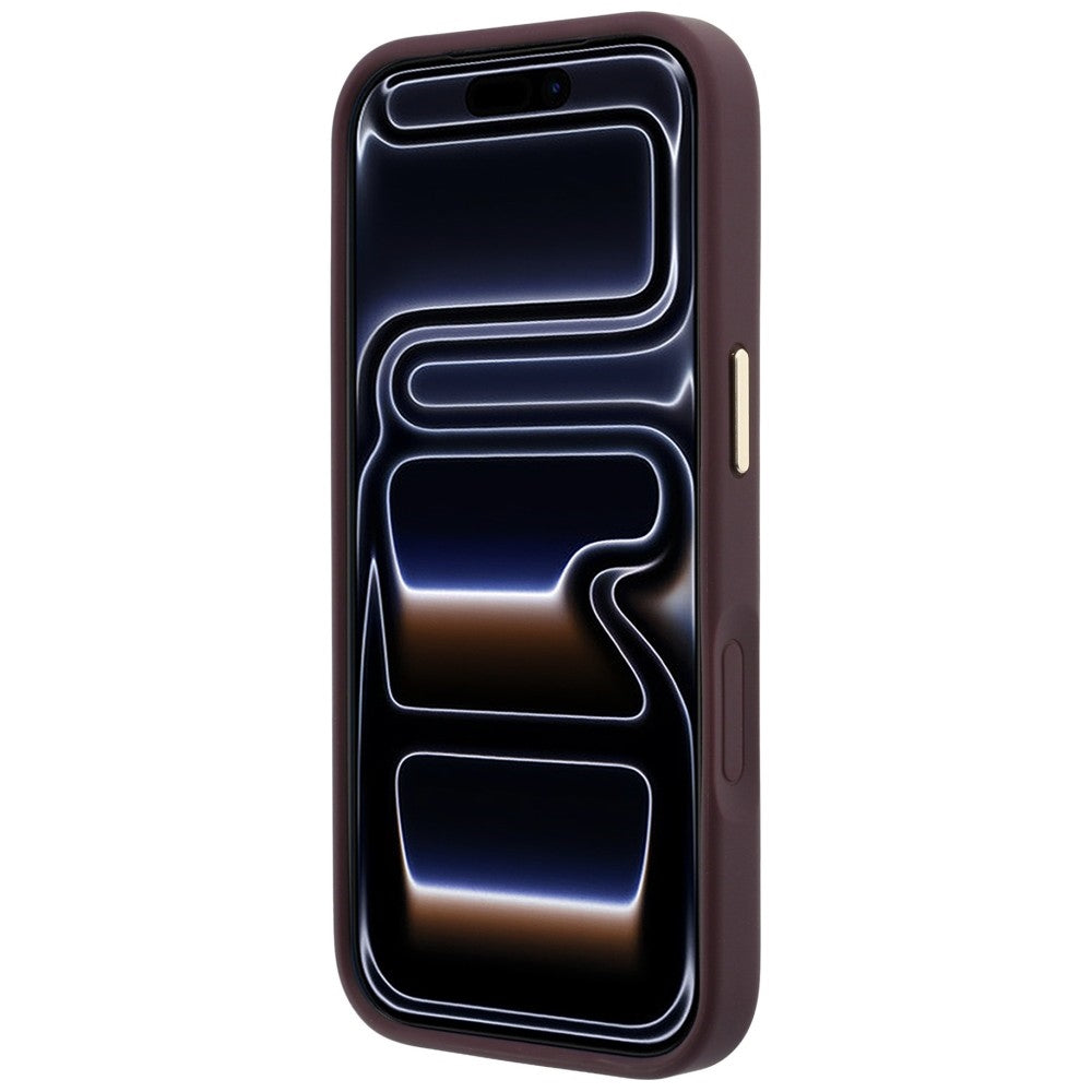 Guess Ring Stand 360 Grained Classic Logo MagSafe Case for iPhone 18 Pro Max / 17 Pro Max Burgundy