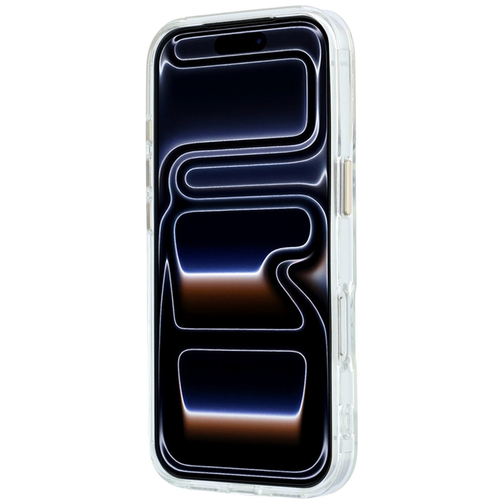 Guess GUHMP18X6HCCMST IML Ring Stand 360 Script Metal Logo MagSafe for iPhone 18 Pro Max / 17 Pro Max Transparent