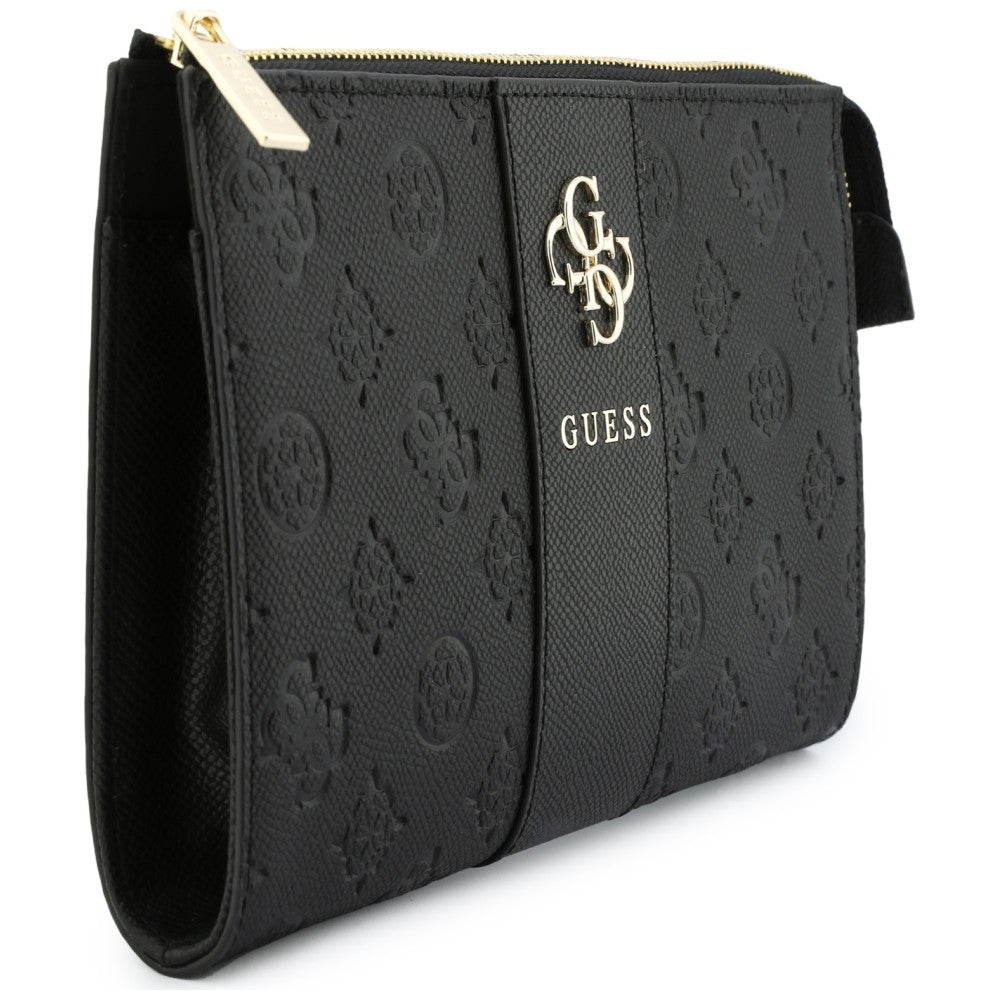 Guess Peony 4G Classic Logos Stripe - Clutch Phone Bag Black