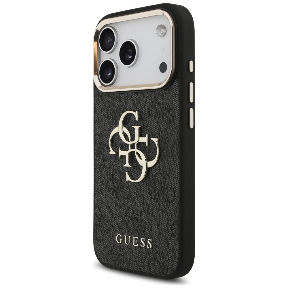 Guess GUHCP18XP4GMGSCK 4G Strap 4G Classic Logo Metal Trims for iPhone 18 Pro Max / 17 Pro Max black