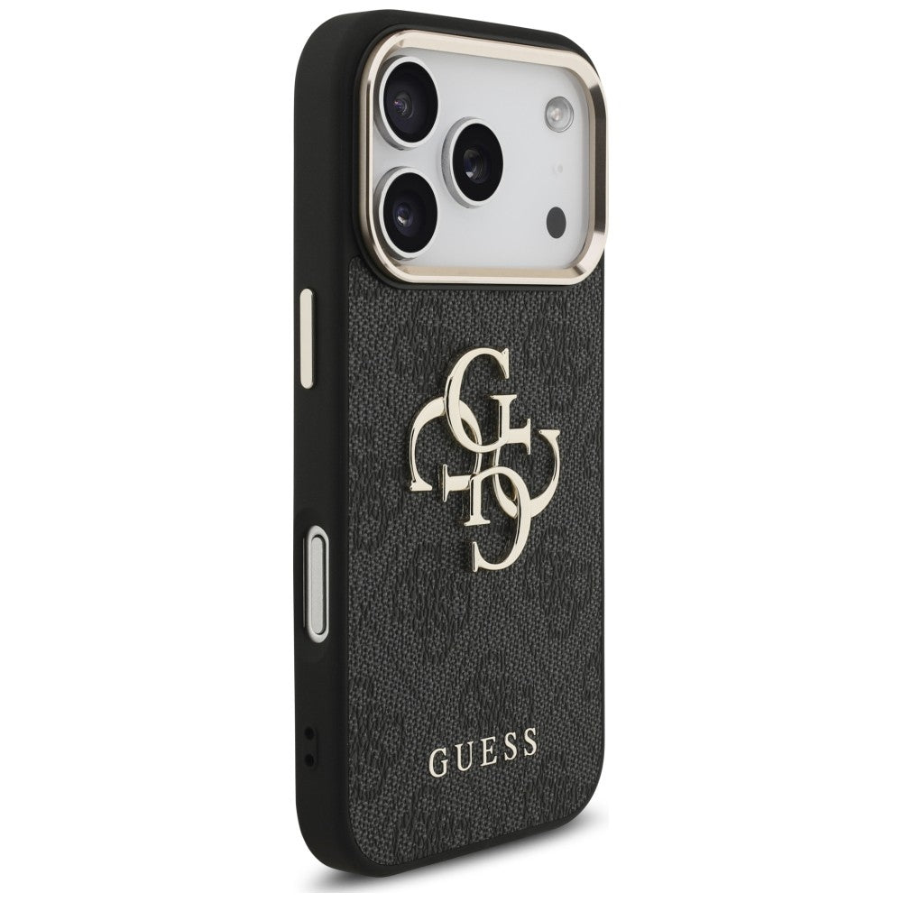 Guess GUHCP18XP4GMGSCK 4G Strap 4G Classic Logo Metal Trims for iPhone 18 Pro Max / 17 Pro Max black