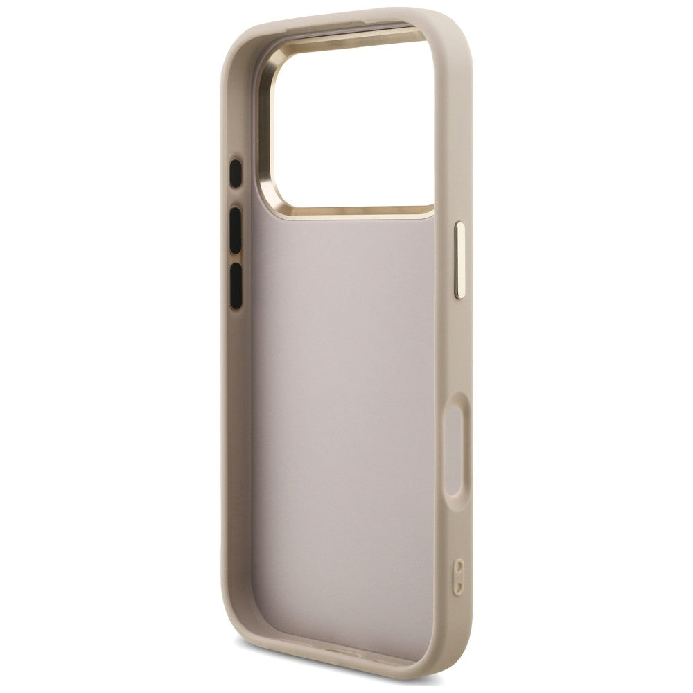 Guess GUHCP18LP4GMGSCP 4G Strap 4G Classic Logo Metal Trims for iPhone 18 Pro / 17 Pro Pink