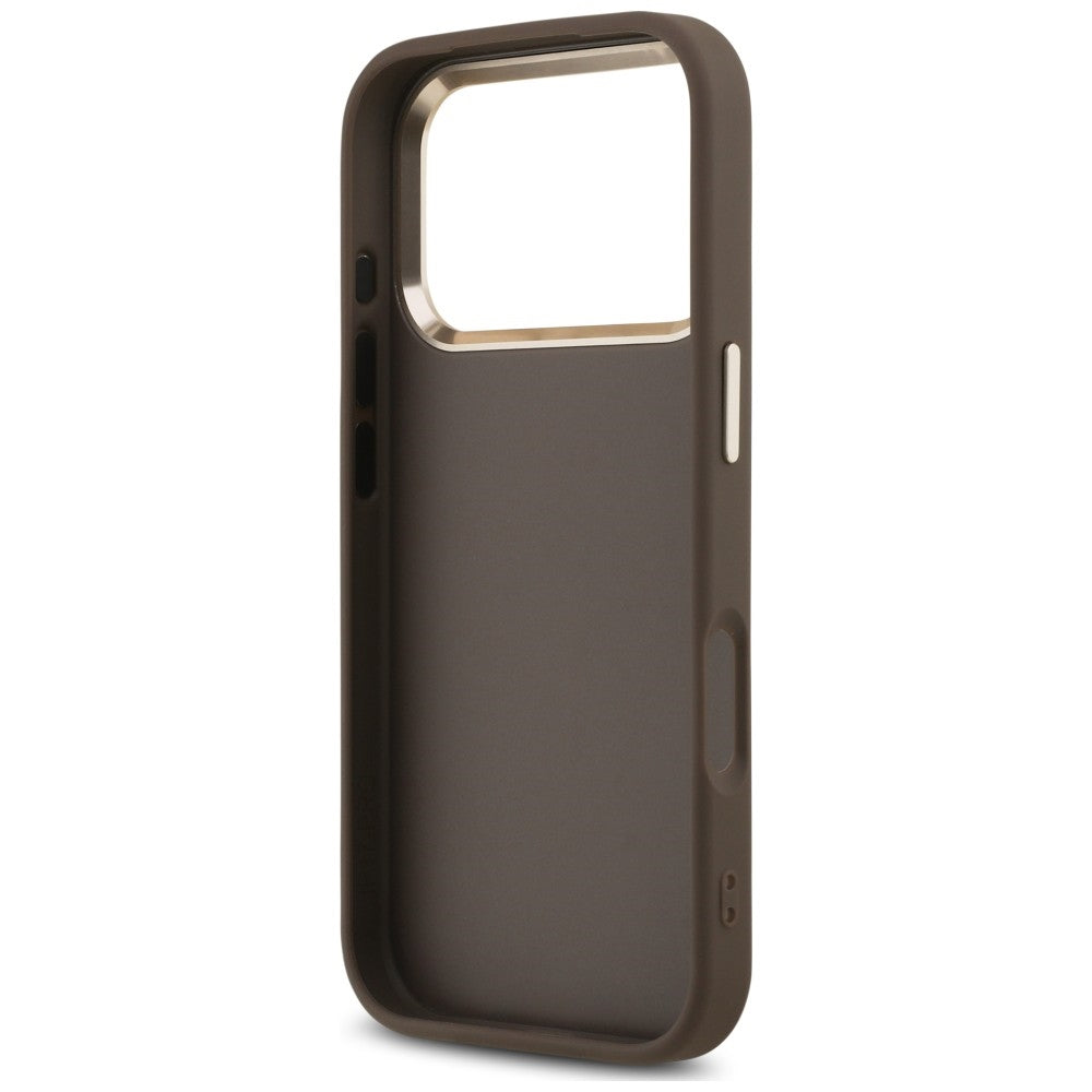 Guess GUHCP18XP4GMGSCW 4G Strap 4G Classic Logo Metal Trims for iPhone 18 Pro Max / 17 Pro Max brown