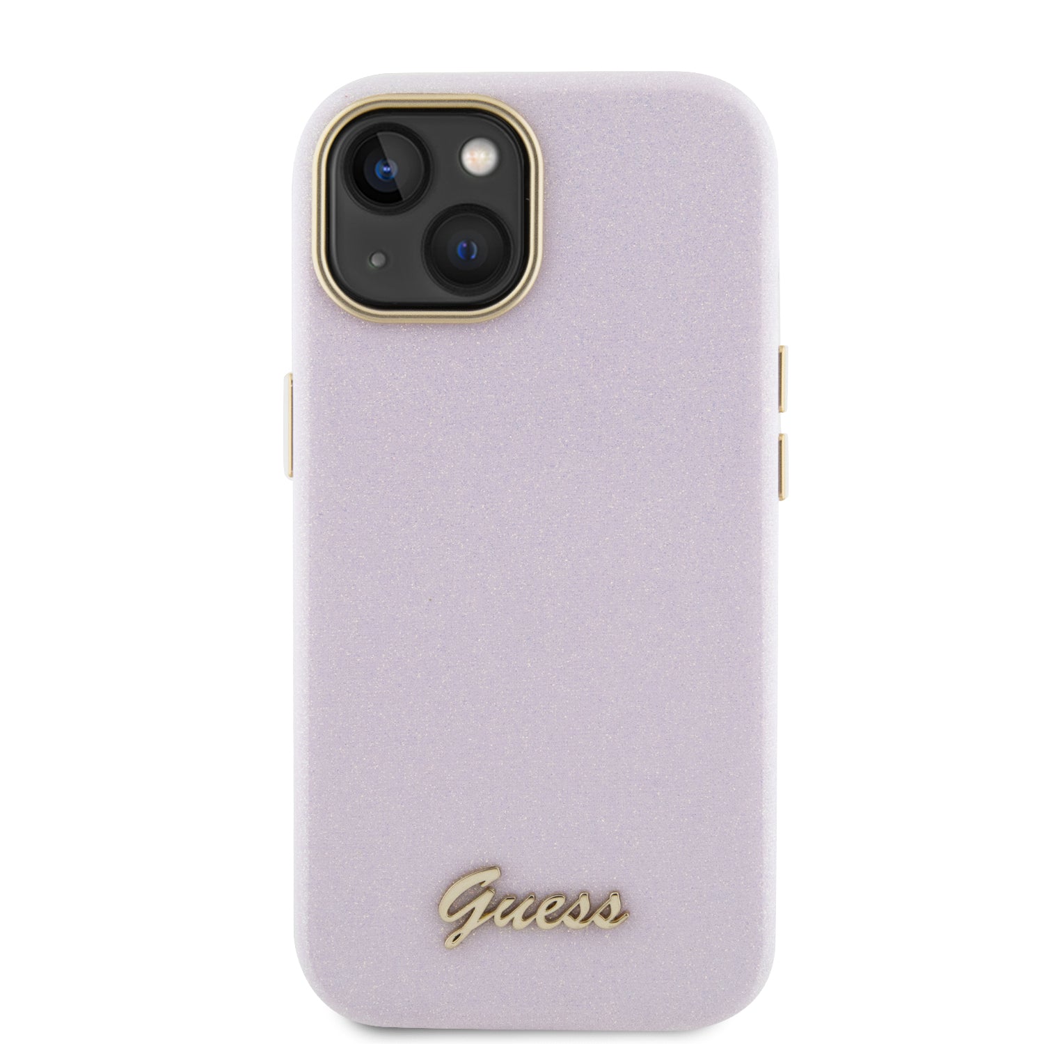 GUESS GUHCP15SPGMCSP HC FW PU GLITTER GLOSSY SCRIPT LIGHT PINK iPhone 15 / 14 / 13